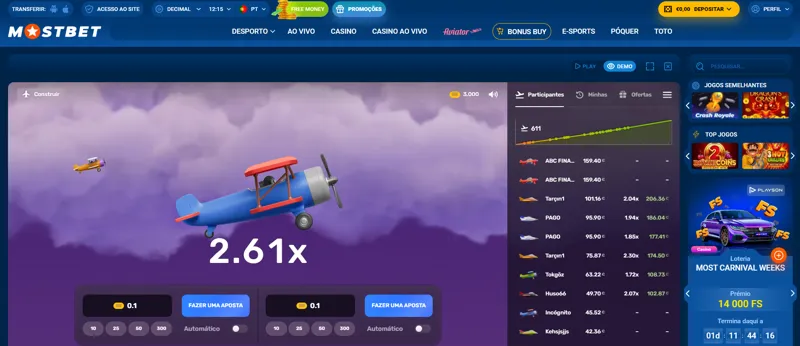 Jogo Aviator da Mostbet: Escolha da Casadetodos
