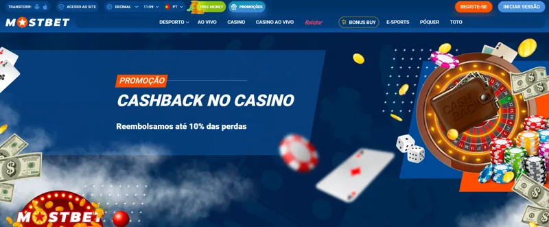 Cashback no Casino Português Mostbet