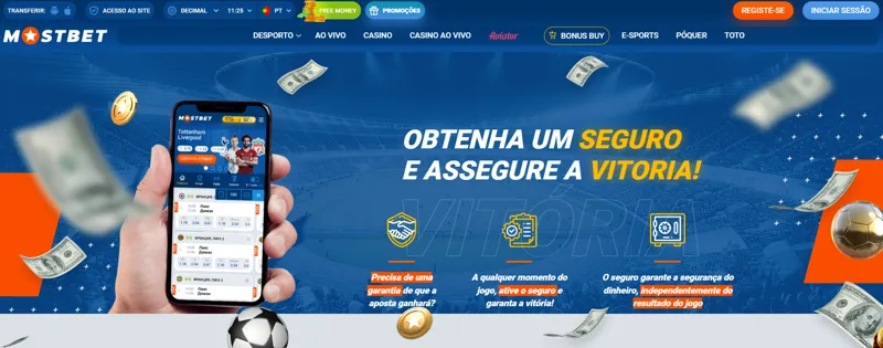 Seguro de Aposta na Aplicação Móvel Mostbet