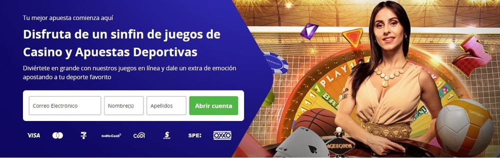 Banner del sitio web de Betsson