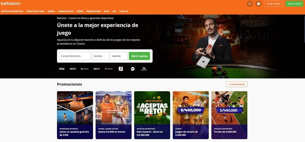 Sitio oficial del Casino Betsson 