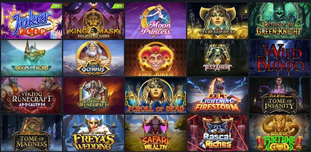 Colección de tragamonedas Play'n GO en 1xbet Casino