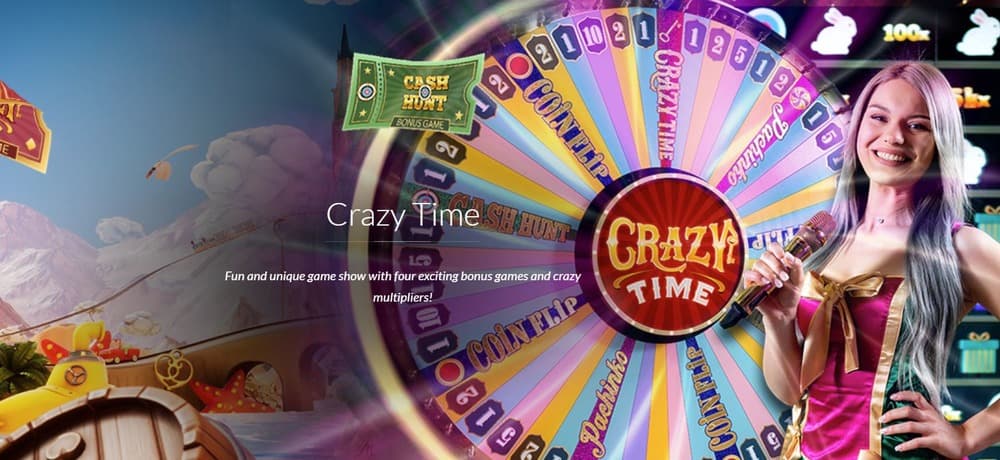 Rueda de juegos Crazy Time 