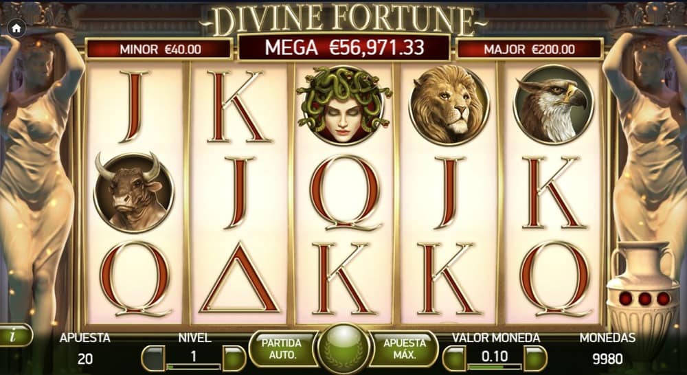 Jugabilidad de Divine Fortune