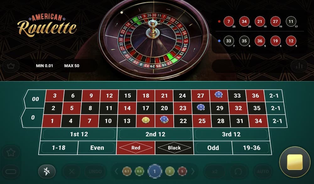 Hacer girar la ruleta americana