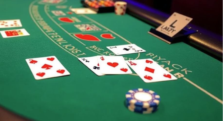La mesa de blackjack