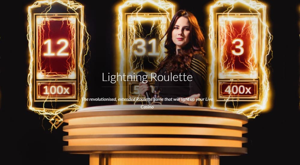 Dealer en el juego en vivo Lightning Roulette