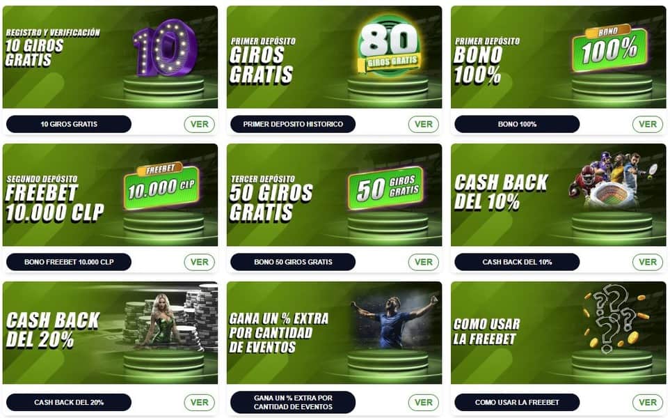 Sección de bonificación en Gangabet